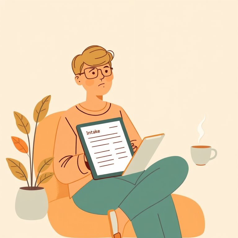 About Me Form illustration