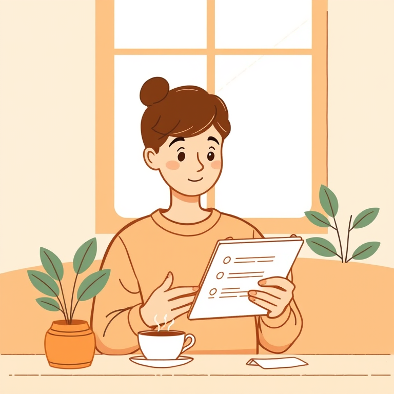 Abstract Review illustration