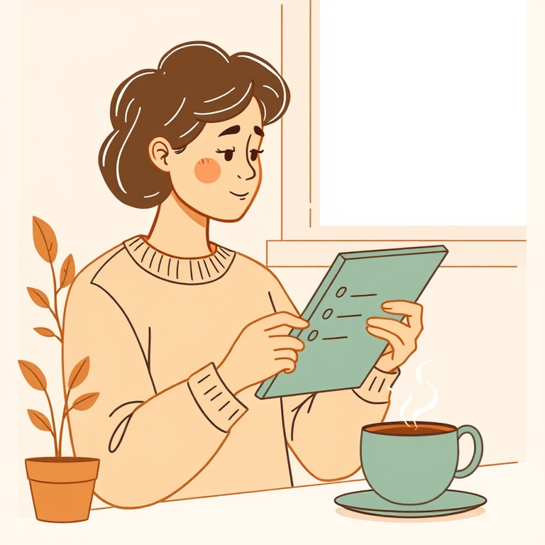 Aesthetic Note Survey illustration