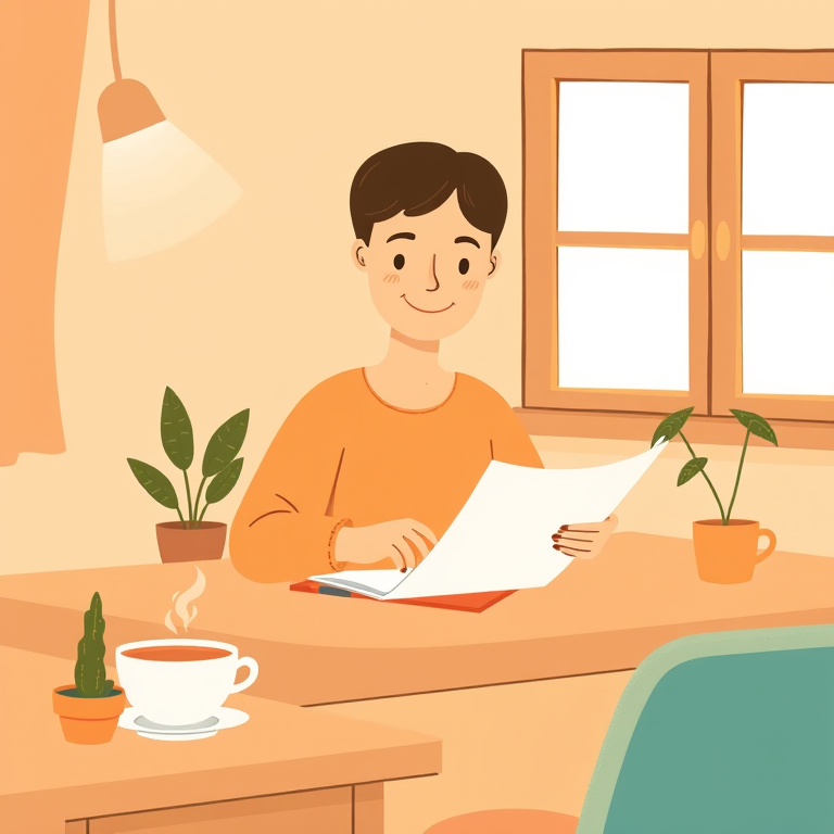 Book Report Template illustration