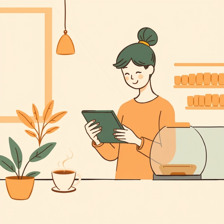 Checkout illustration