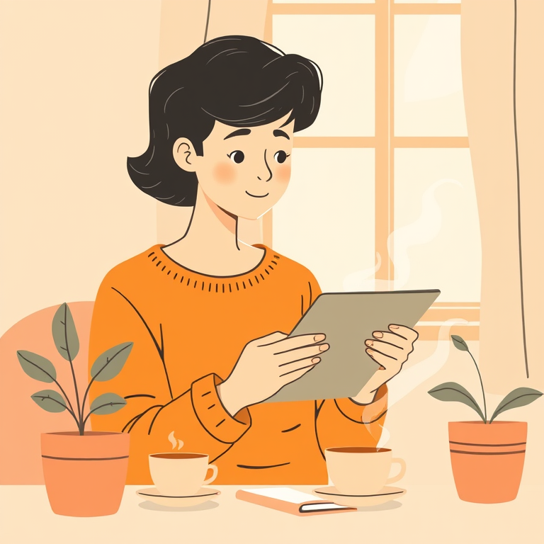 Computer Usage Survey illustration