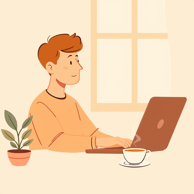 Detailed Resume illustration