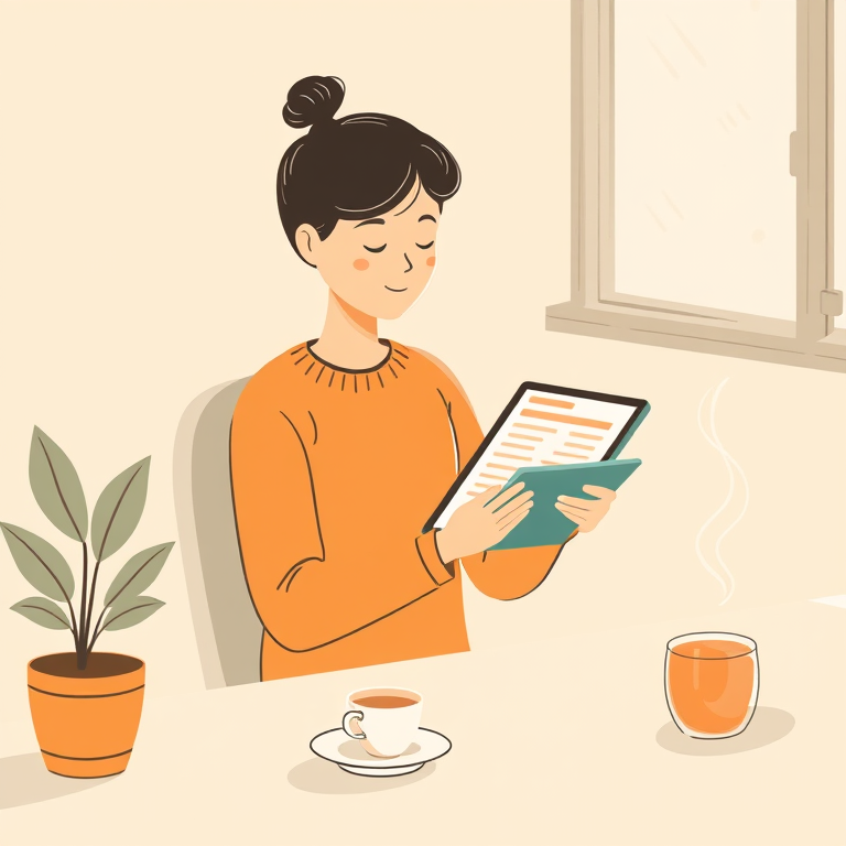 Editable Resume illustration