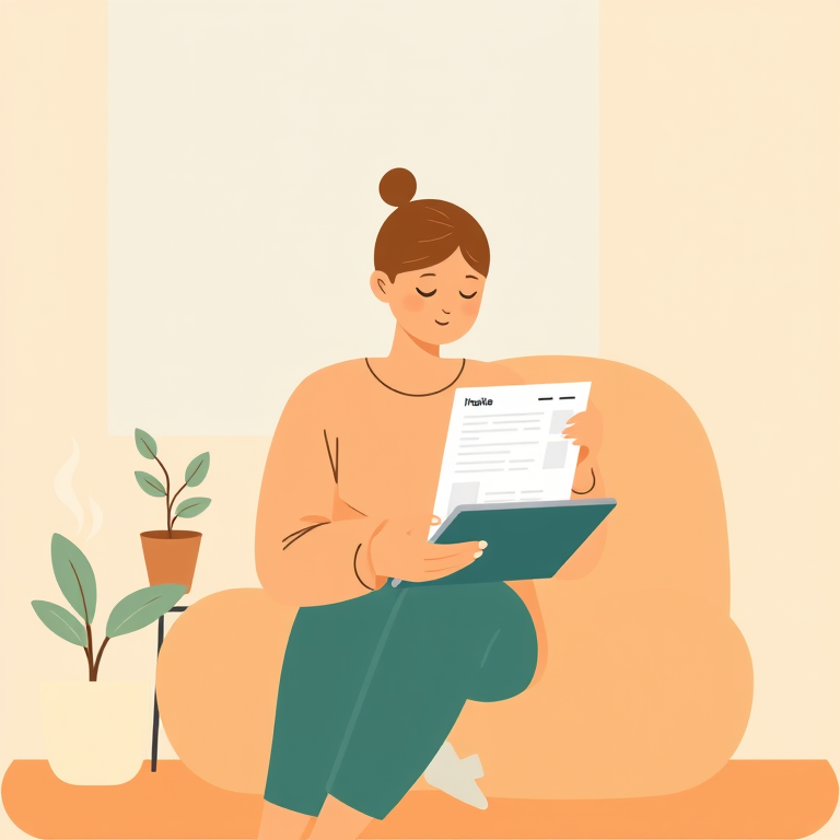 Flu Checklist illustration